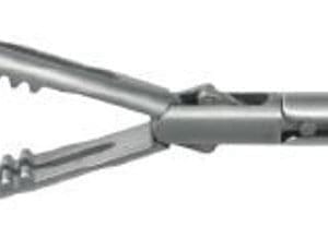 Pinça Laparoscopia Apreensão Dentada Fenestrada Endo Clinch 5mm Diam. 33cm. Compr.