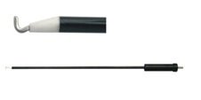 Gancho Dissector em J  - 5mm Diam. 33 Cm. Compr.