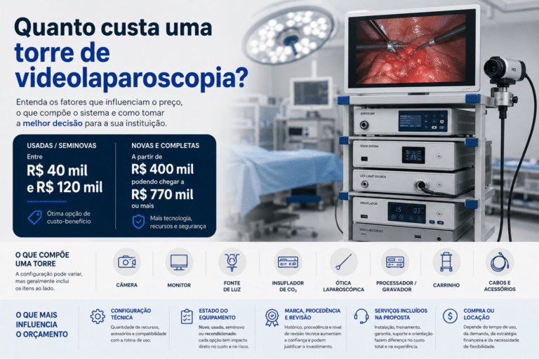 Quanto custa uma torre de videolaparoscopia?